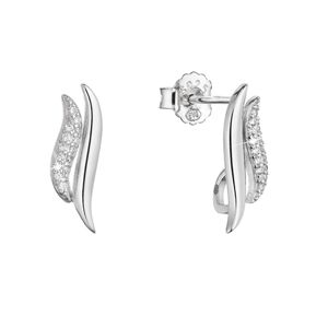 NUBIS® Stříbrný diamantový náhrdelník srdíčko - NBS-002