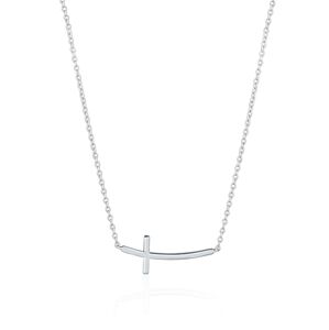 Dámský stříbrný náhrdelník křížek STNAH167F