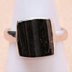 Turmalín skoryl prsten stříbro Ag 925 LOT119 - 59 mm (US 9), 6,1 g