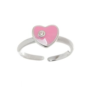 Dívčí stříbrný prsten srdce STRP0559F