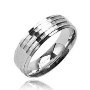 Spikes USA Ocelový prsten pánský - velikost 62 - OPR1388-62