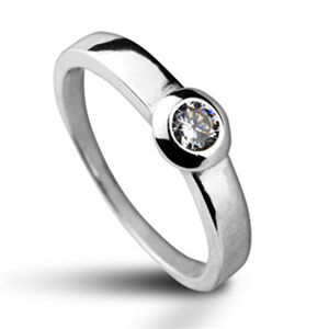 Šperky4U Stříbrný prsten se zirkonem, vel. 51 - velikost 51 - CS2015-51