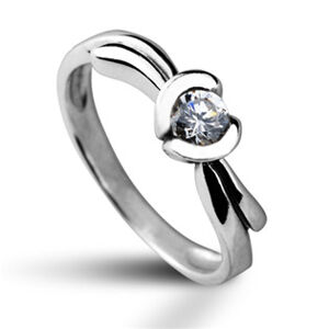 Šperky4U Stříbrný prsten se zirkonem, vel. 50 - velikost 50 - CS2012-50