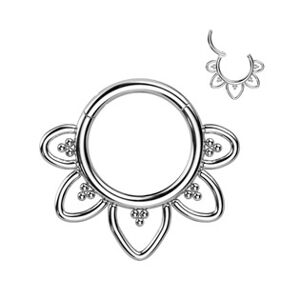 Šperky4U Piercing septum / helix / cartilage TITAN - TIT1257-1208