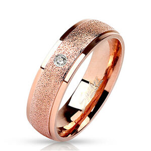 Šperky4U Ocelový prsten se zirkonem - velikost 55 - OPR0015-6-55