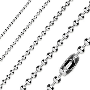 Šperky4U Ocelový řetízek kuličkový, tl. 2,4 mm - OPE1001-024-100
