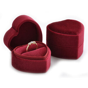 Šperky4U Červená dárková krabička na prsten - KR0501