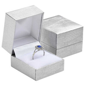 Šperky4U Stříbrná koženková krabička na prsten - KR0491