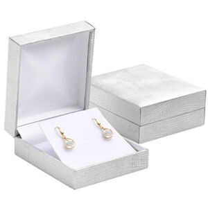Šperky4U Stříbrná koženková krabička na náhrdelník nebo náušnice - KR0494