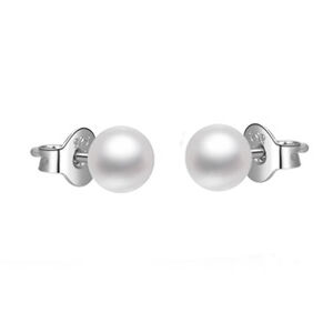 NUBIS® Stříbrné náušnice s pravými perličkami - NB-3802