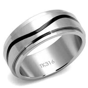 Šperky4U Pánský ocelový prsten - velikost 65 - OPR1937-65