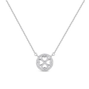NUBIS® Stříbrný náhrdelník čtyřlístek - NB-2328
