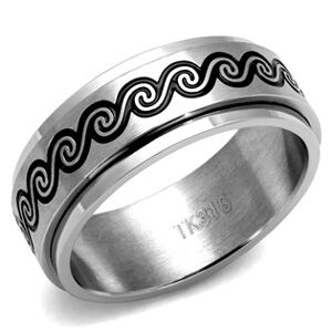 Šperky4U Pánský ocelový prsten TRIBAL - velikost 60 - OPR1941-60