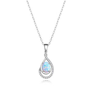 NUBIS® Stříbrný náhrdelník s opálem - NB933-OP17