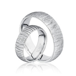 NUBIS® NSS3013 Pánský snubní prsten ocel - velikost 69 - NSS3013-69