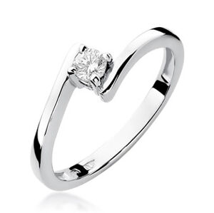 NUBIS® Zlatý zásnubní prsten s diamantem - W-260W