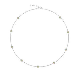 NUBIS® Stříbrný náhrdelník s opálem - NB916-OP17