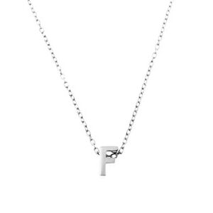 NUBIS® Stříbrný náhrdelník - písmeno - NB-2196-F