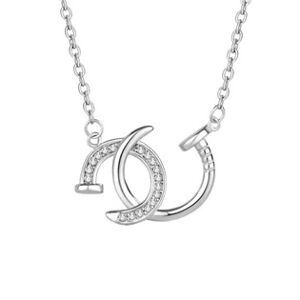 Šperky4U Stříbrný náhrdelník se zirkony - NB-2354