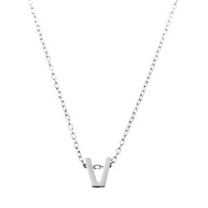 NUBIS® Stříbrný náhrdelník - písmeno - NB-2196-V