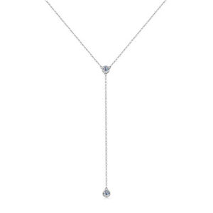 NUBIS® Stříbrný náhrdelník s moissanity - MN410