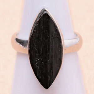 Turmalín skoryl prsten stříbro Ag 925 LOT135 - 51 mm (US 5,5), 5 g