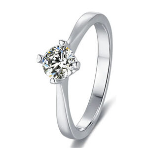 NUBIS® Stříbrný zásnubní prsten moissanit, vel. 52 - velikost 52 - MN009-52