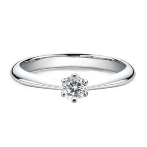 NUBIS® Stříbrný zásnubní prsten s moissanitem, vel. 52 - velikost 52 - MN503-52
