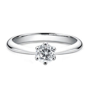 NUBIS® Stříbrný zásnubní prsten s moissanitem, vel. 52 - velikost 52 - MN504-52