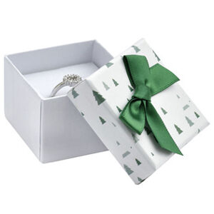 Šperky4U Vánoční dárková krabička na prsten nebo náušnice - KR0555