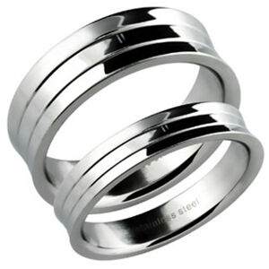 Šperky4U Ocelový prsten, šíře 7 mm, vel. 70 - velikost 70 - OPR1385-70