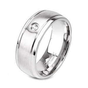 Spikes USA Pánský prsten titan, šíře 8 mm, vel. 62 - velikost 62 - TT1020-62