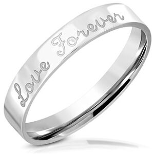 Šperky4U Ocelový snubní prsten Love Forever, vel. 52 - velikost 52 - OPR0104-52