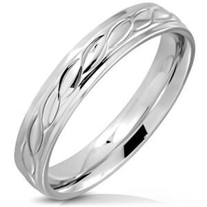 Šperky4U Ocelový prsten  - velikost 62 - OPR0103-62