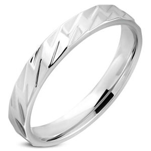 Šperky4U Ocelový prsten, šíře 4 mm - velikost 70 - OPR0021-70