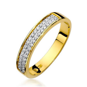 NUBIS® Zlatý prsten s diamanty - W-410G