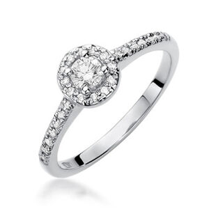 NUBIS® Zlatý prsten s diamanty - W-406W