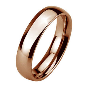 NUBIS® Wolframový prsten zlacený, šíře 6 mm - velikost 61 - NWF1060-61