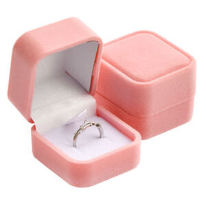 Šperky4U Semišová dárková krabička na prsten - růžová - KR0319-PK