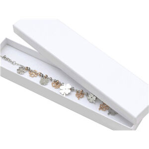 Šperky4U Bílá dárková krabička na náramek - KR0456-WH