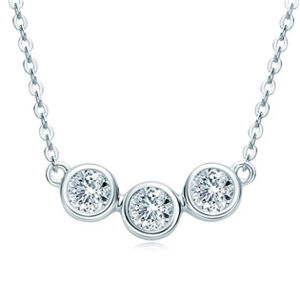 NUBIS® Stříbrný náhrdelník s moissanity - MN420