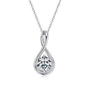 NUBIS® Stříbrný náhrdelník s moissanitem - MN424