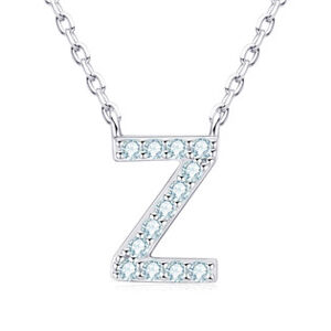 NUBIS® Stříbrný náhrdelník s moissanity - písmeno - MN423-Z
