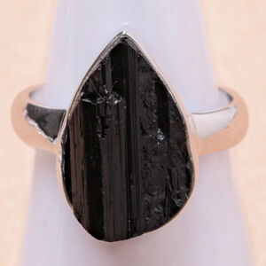 Turmalín skoryl prsten stříbro Ag 925 LOT139 - 53 mm (US 6,5), 5 g