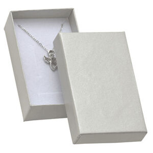 Šperky4U Dárková krabička - perleťově šedá - KR0324-GR