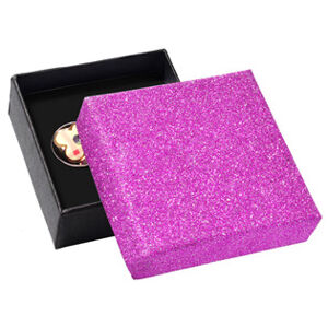 Šperky4U Dárková krabička růžová/černá - KR0152-PK