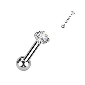 Šperky4U Cartilage piercing TITAN, 1,2 x 6 mm - TIT1233-12063