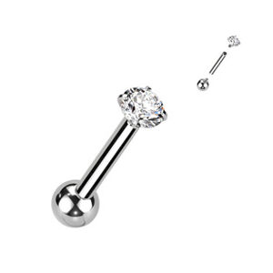 Šperky4U Cartilage piercing TITAN, 1,2 x 8 mm - TIT1233-12083