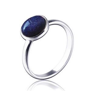 NUBIS® Stříbrný prsten s Lazuritem - velikost 51 - NBP81-51