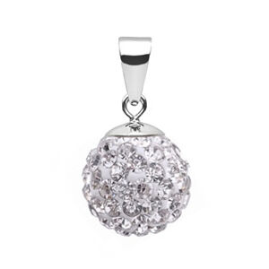 NUBIS® Stříbrný přívěšek s krystaly Crystals from Swarovski® Black Diamond - NBS002-CR